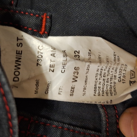 7 Downie St London Couture "Chelsea" 5-pocket denim jeans - lightweight - 36x32 - Picture 6 of 6